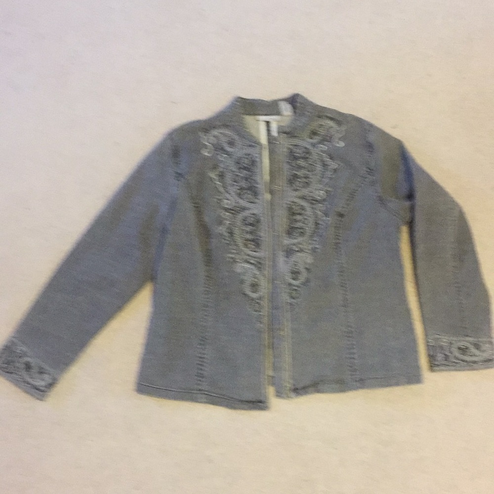 Chico’s Platinum Collection Embroidered Jacket